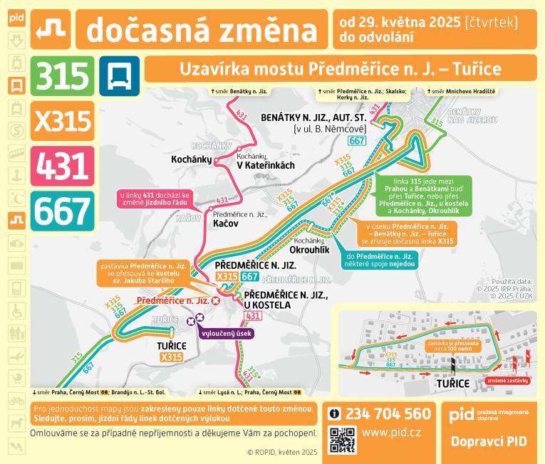 Vývěska - změny PID